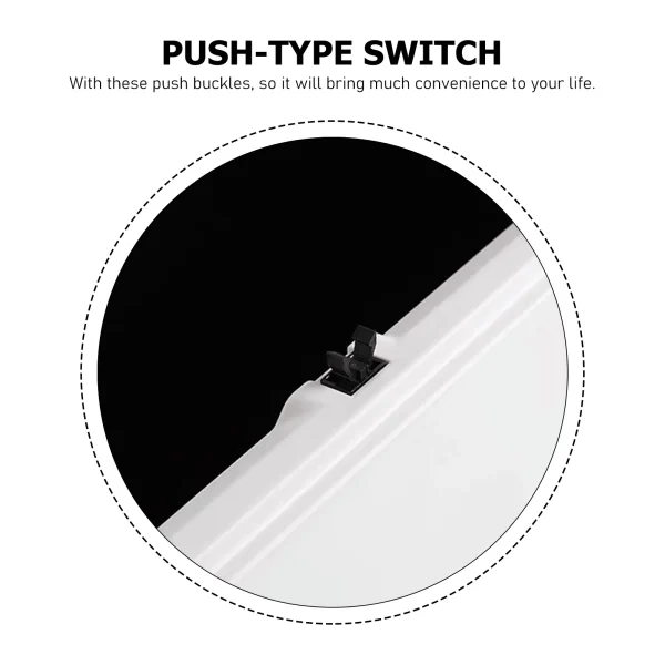 Plastic Push Buttons Trash Can Accessories Waste Bin Latches Trashcan Supplies Home Garbage Bucket Locks Spring Clips Household 4