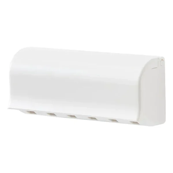 Wall-Mounted Toothbrush Holder, Toothpaste Storage Rack, Bath Organizer, Punch-Free, Bathroom Accessories, 1Pc 5