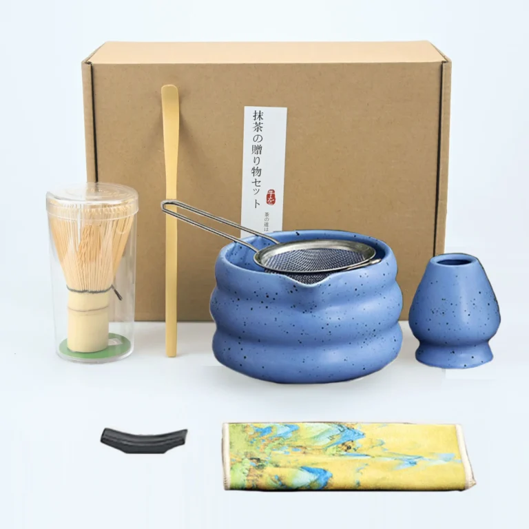 7pcs/set Japanese Style Matcha Tea Set With Tool Rack, Including Bowl, Whisk, Spoon, Great Gift For Ceremony, Traditional Japane - Image 4