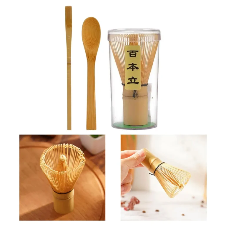 Matcha Whisk Set Multifunction Handmade Starter Kit Utensil for Ceremonial - Image 2