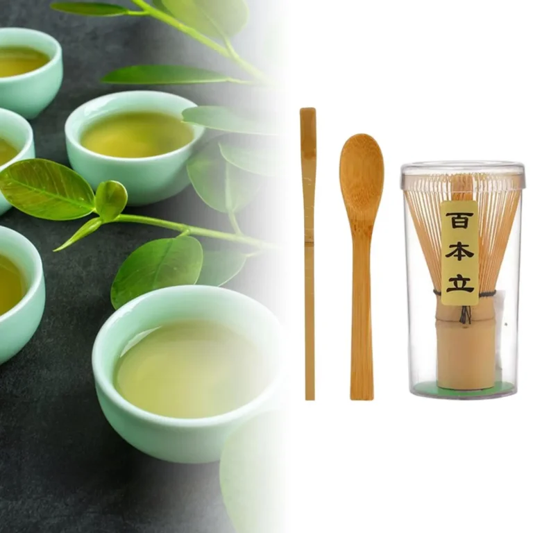 Matcha Whisk Set Multifunction Handmade Starter Kit Utensil for Ceremonial - Image 4