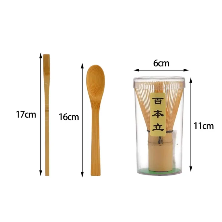 Matcha Whisk Set Multifunction Handmade Starter Kit Utensil for Ceremonial - Image 6