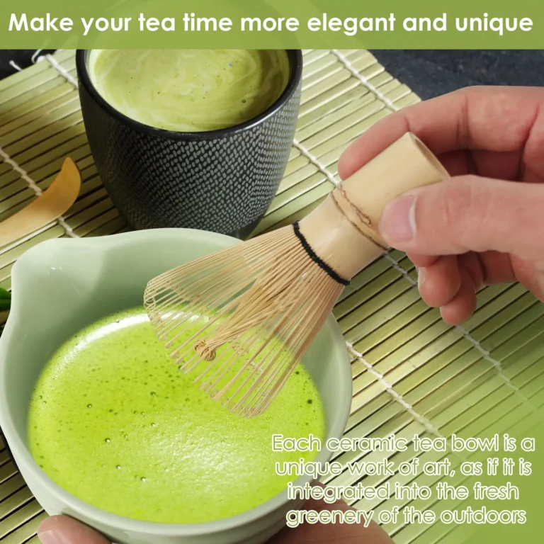 5Pcs Japanese Matcha Tea Set Safe Bamboo Whisk Teaspoon Tea Sets Matcha Bowl Matcha Whisk Holder for Tea Lovers Tea-Making Tools - Image 2