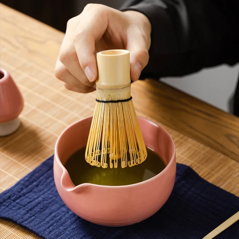 9pcs Japanese Matcha Set with Ceramic Bowl, Bamboo Matcha Whisk and Tea Spoon, Tea Making Tools, Gifts - Image 4