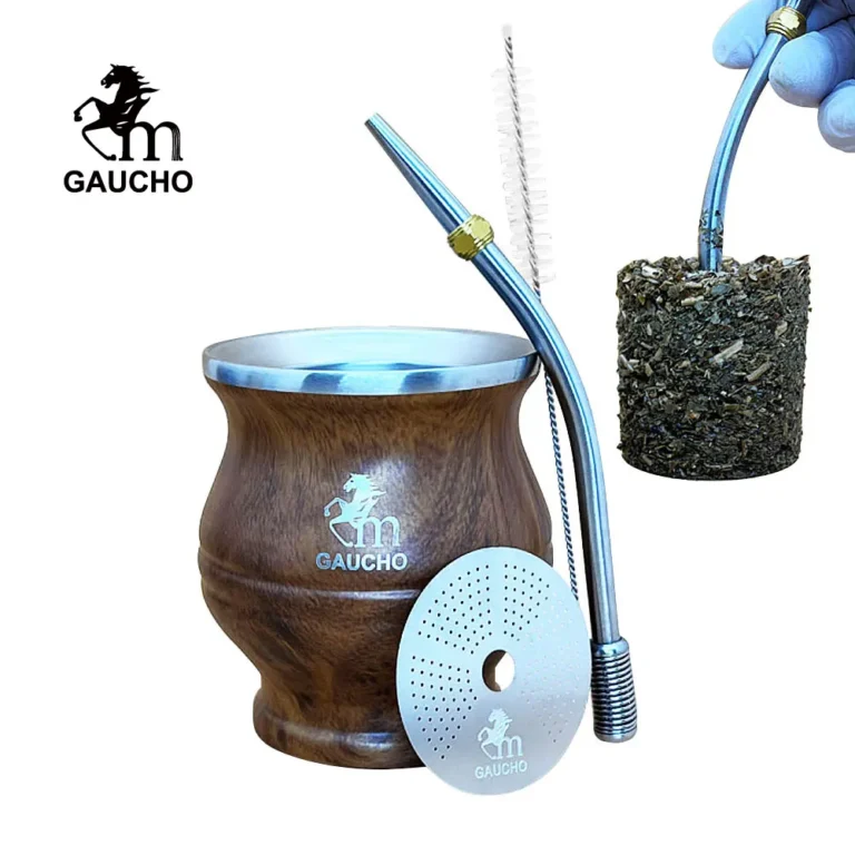 1 Set/Lot Yerba Mate Tea Dregs Removal Which Can Remove Residue One Time Include Gourds Cup & Filter Disk Straw & Cleaning Brush - Image 3
