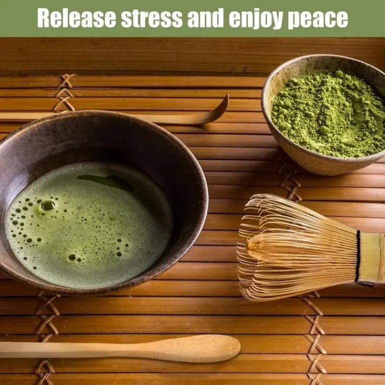 4Pcs Matcha Whisk Set Plastic Matcha Whisk Traditional Bamboo Wood Tea Scoop Deep Scoop Tea Strainer Clear Whisk - Image 3