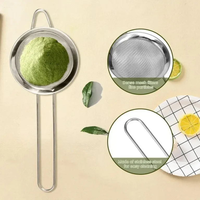 4Pcs Matcha Whisk Set Plastic Matcha Whisk Traditional Bamboo Wood Tea Scoop Deep Scoop Tea Strainer Clear Whisk - Image 4