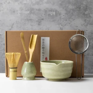 4/5/6PCS Matcha Set Bamboo Whisk Teaspoon Ceramic Bowl Tranditional Tea Sets Home Tea-making Tools Accessories Birthday Gifts