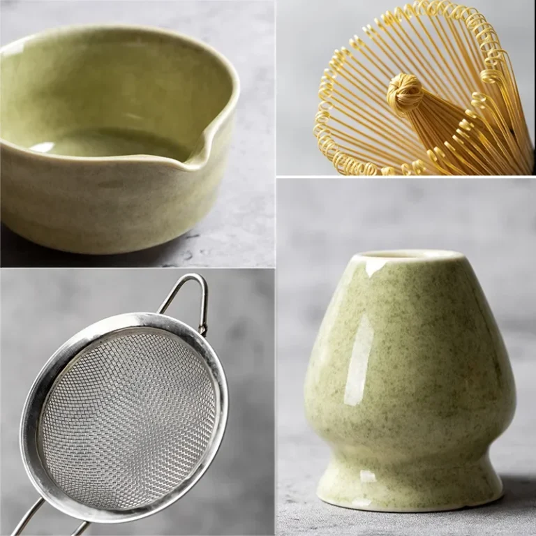 4/5/6PCS Matcha Set Bamboo Whisk Teaspoon Ceramic Bowl Tranditional Tea Sets Home Tea-making Tools Accessories Birthday Gifts - Image 5