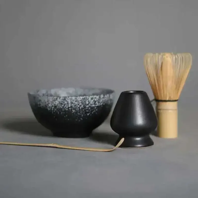 Handmade Home Easy Clean Matcha Tea Set Tool Stand Kit Bowl Whisk Scoop Gift Ceremony Traditional Japanese Accessories - Image 3