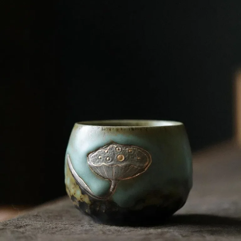 Japanese Ceramic Tea Set, Teacup, Coffee Cup, Yerba Mate Set, Stoneware Handmade Ceramic Ceramic Cup - Image 2