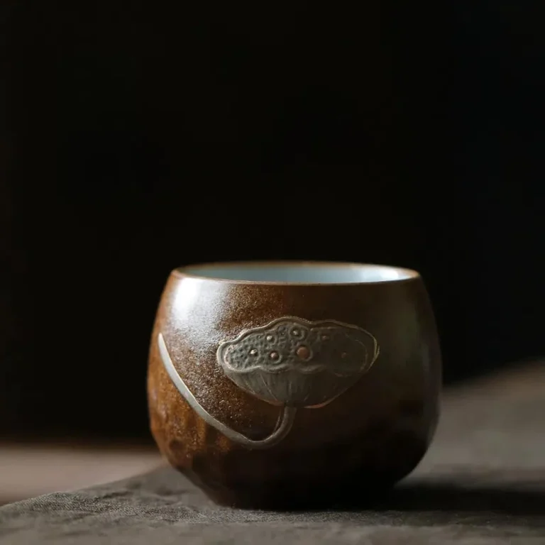 Japanese Ceramic Tea Set, Teacup, Coffee Cup, Yerba Mate Set, Stoneware Handmade Ceramic Ceramic Cup - Image 4