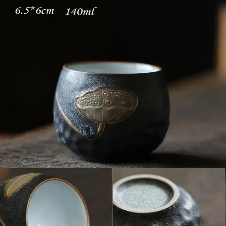Japanese Ceramic Tea Set, Teacup, Coffee Cup, Yerba Mate Set, Stoneware Handmade Ceramic Ceramic Cup - Image 6