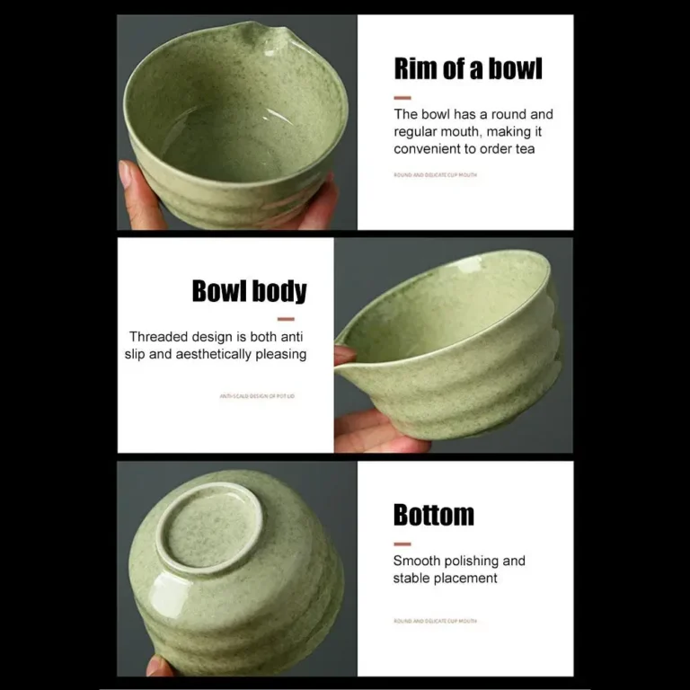 NEW High-end 4pcs/set Japanese Ceramic Matcha Gift Box Matcha Tea Set With Whisk And Bowl Sumptuous Grinder Brush Tea Tools Hold - Image 3