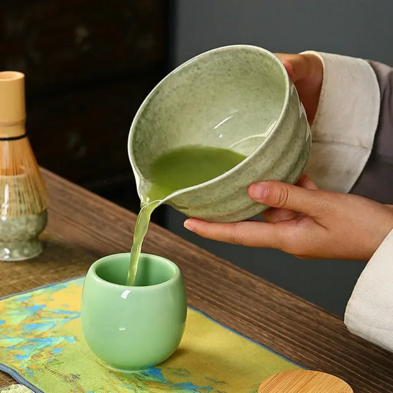 NEW High-end 4pcs/set Japanese Ceramic Matcha Gift Box Matcha Tea Set With Whisk And Bowl Sumptuous Grinder Brush Tea Tools Hold - Image 5