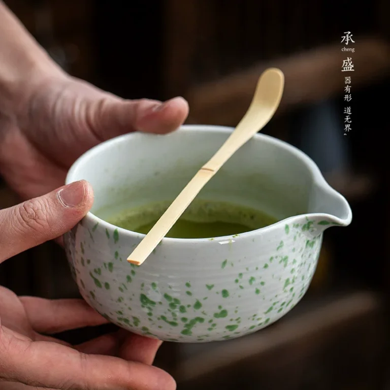 1-4PCS High Quality Ceramic Matcha Bowl Japanese Matcha Large Capacity Matcha Holder Matcha Brewing Cup Gifts