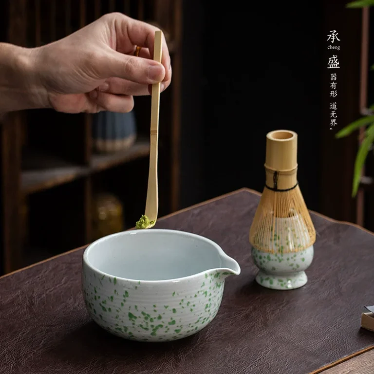 1-4PCS High Quality Ceramic Matcha Bowl Japanese Matcha Large Capacity Matcha Holder Matcha Brewing Cup Gifts - Image 2