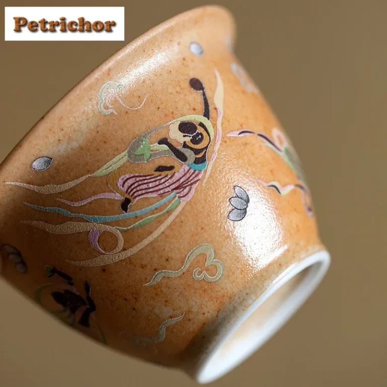 Dunhuang Apsaras Tea Set Complete Set Boutique Tea Ceremony Set Tea Maker Teapot And Tea Cup Set Tableware Supplies Collection - Image 3
