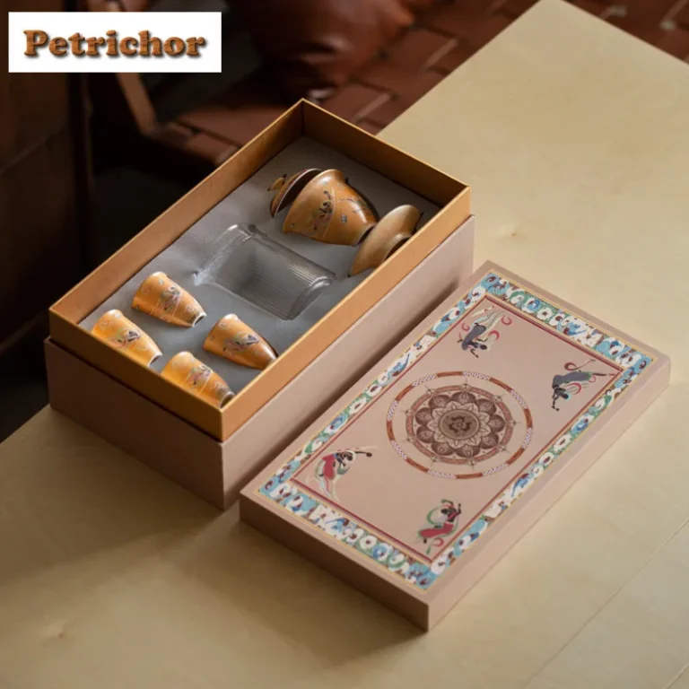 Dunhuang Apsaras Tea Set Complete Set Boutique Tea Ceremony Set Tea Maker Teapot And Tea Cup Set Tableware Supplies Collection - Image 6