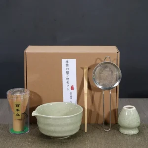 Tea Sticks Japanese Matcha Tea Set Match Bowl Tea-Making Tools Matcha Brush Bamboo Ceramic Matcha Spoon Matcha Whisk Set