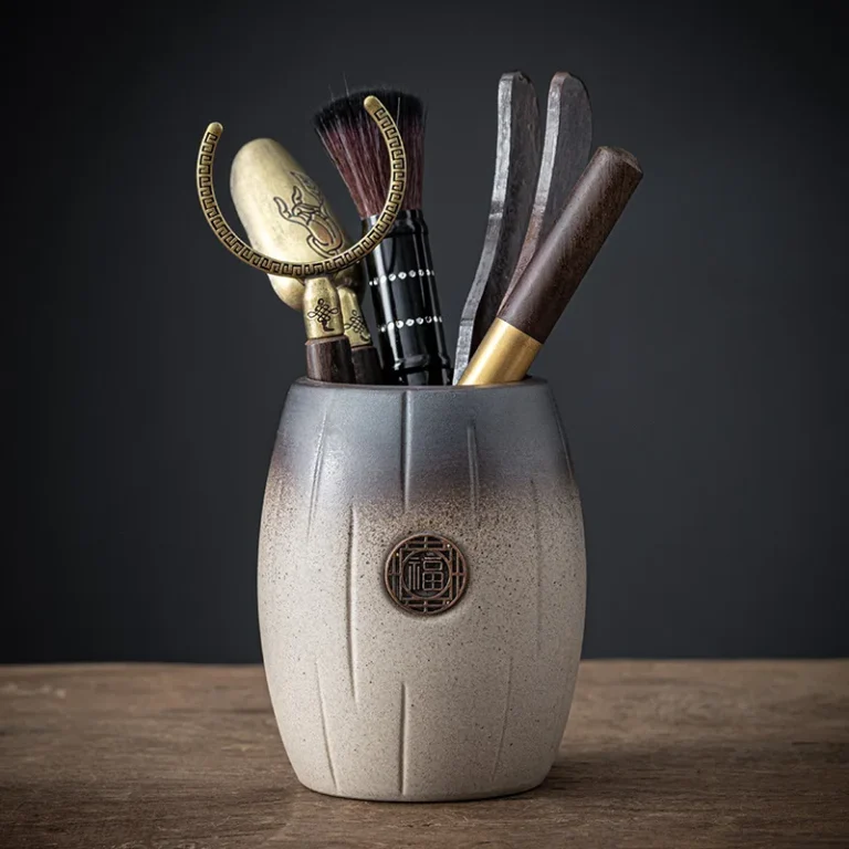 6Pcs/Set Tea Ceremony Heat-resistant Tea Canister Tools Wooden Chinese Gongfu Teaspoon Tea Tong Needle Set Tearoom Supplies - Image 3