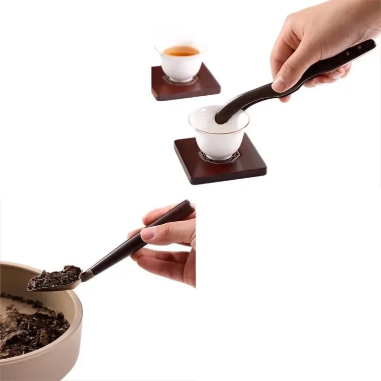 6Pcs/Set Tea Ceremony Heat-resistant Tea Canister Tools Wooden Chinese Gongfu Teaspoon Tea Tong Needle Set Tearoom Supplies - Image 5