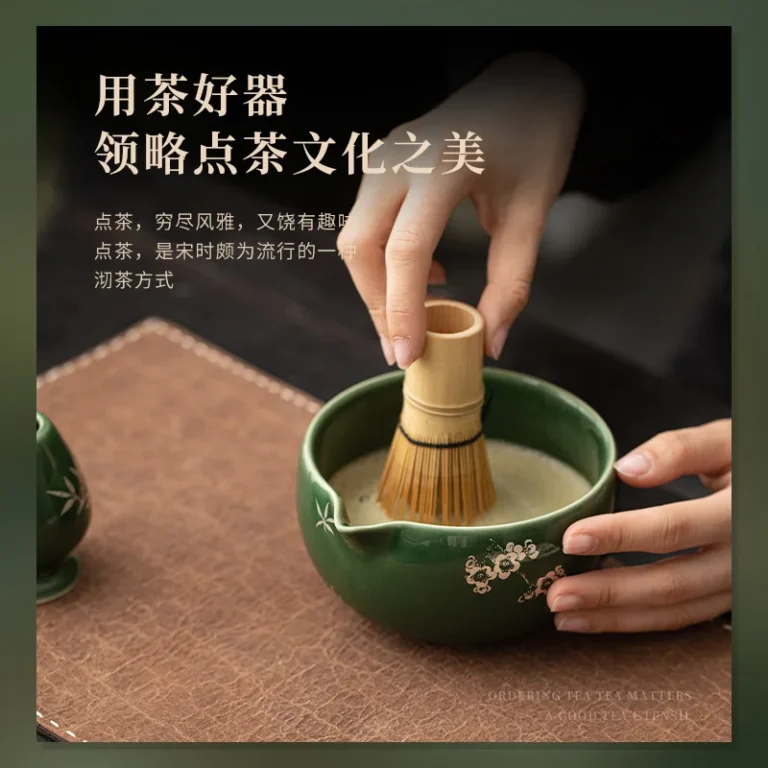 Matcha Whisk Set Easy To Clean Matcha Tea Set Versatile Matchas Whisk and Bowl Set Sturdy Teaware Kit Include Tea Bowl Kit - Image 4