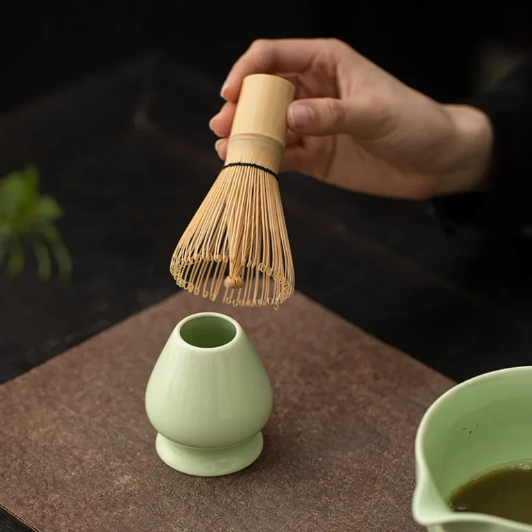Japanese Matcha Tea Set Whisk Set with Bamboo Whisk Matcha Brush Teaspoon for Making Breakfast Matcha Latte Tea-Making Tool Gift - Image 3