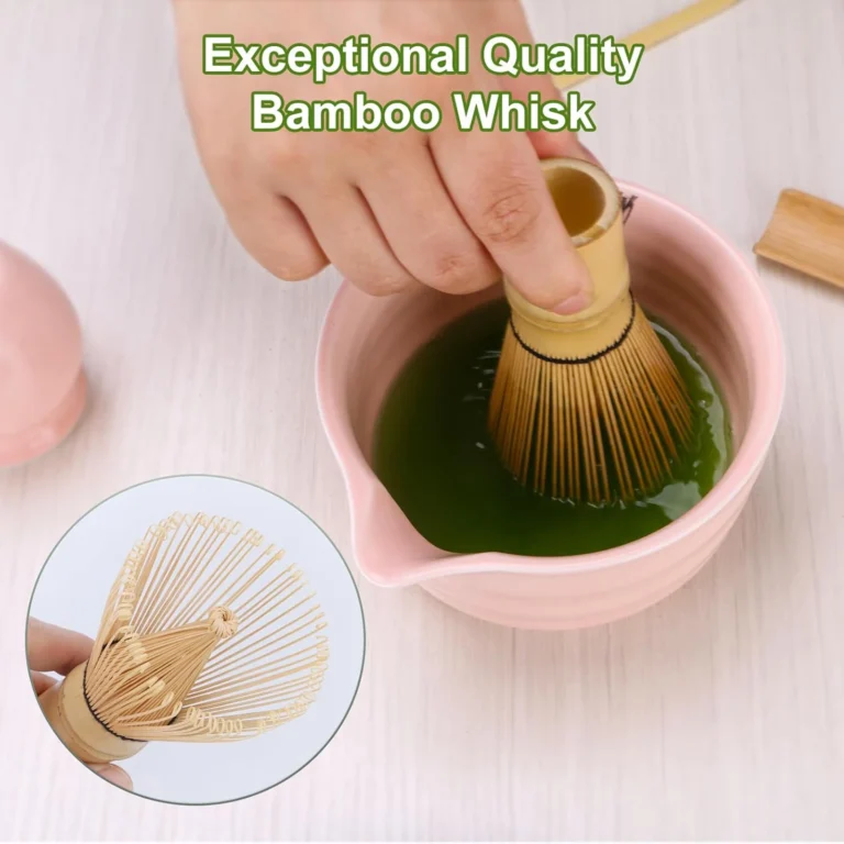 5pcs Matcha Bowl Set Traditional Ceramic Tea Set Eagle-Beak Green Japanese Tea Ceremony Accessory Tea-making Tools for Tea Lover - Image 3