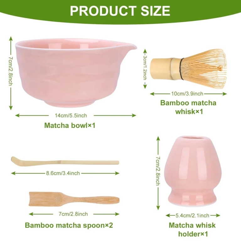 5pcs Matcha Bowl Set Traditional Ceramic Tea Set Eagle-Beak Green Japanese Tea Ceremony Accessory Tea-making Tools for Tea Lover - Image 6