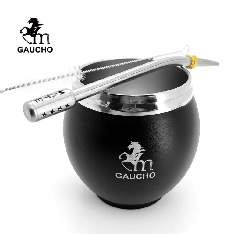 1 Set/Lot Gaucho Yerba Mate Gourds 280 Ml Stainless Double Wall With Removable Filter Straw Bombilla & Cleaning Brush Hot Sale - Image 4