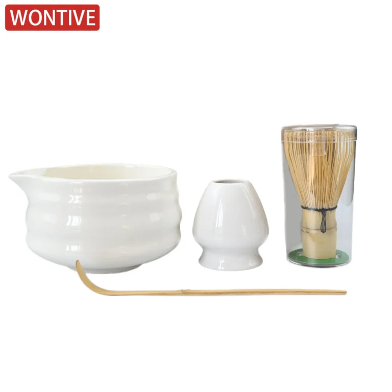 1set Japanese Matcha Set, White Mouth with Matcha Bowl and Matchas Whisk Set Tea Set, Gift for Matcha"s Lovers - Image 6