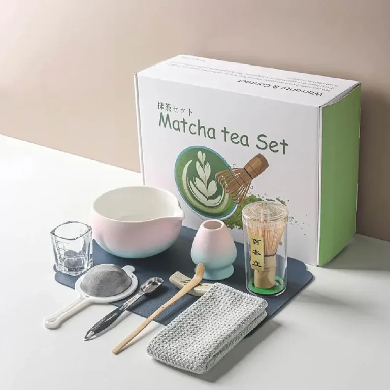 10PCS Matcha White Tea Whisk Teaware Japanese Ceremony Bamboo Chasen Tea Tool Brush Exquisite Matcha Kit for Teaset Gift Box - Image 2