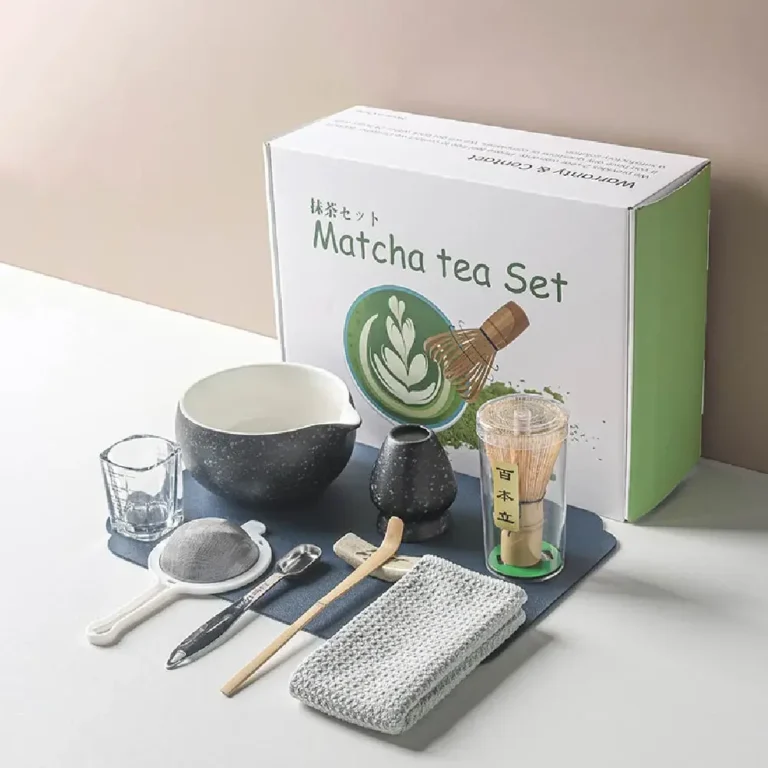 10PCS Matcha White Tea Whisk Teaware Japanese Ceremony Bamboo Chasen Tea Tool Brush Exquisite Matcha Kit for Teaset Gift Box - Image 3