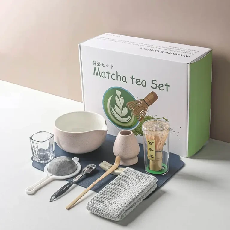 10PCS Matcha White Tea Whisk Teaware Japanese Ceremony Bamboo Chasen Tea Tool Brush Exquisite Matcha Kit for Teaset Gift Box - Image 4