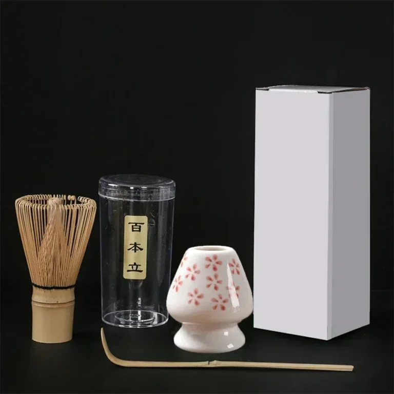 3pcs/set Tea Brush Matcha Stirring Brush  Stand Japanese Ordering Tools 3pcs Tea Spoon Tea Brush Holder - Image 2