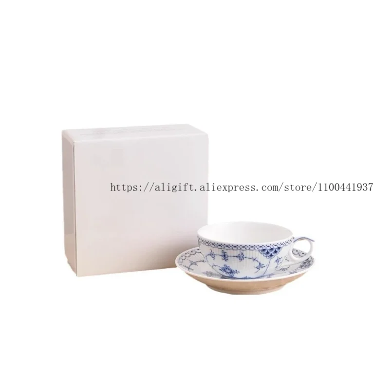 Coffee Tea Sets Danish Lace Ceramic Teapot Coffee Cups And Plates Perforated Plates Mugs And Bowls - Image 5