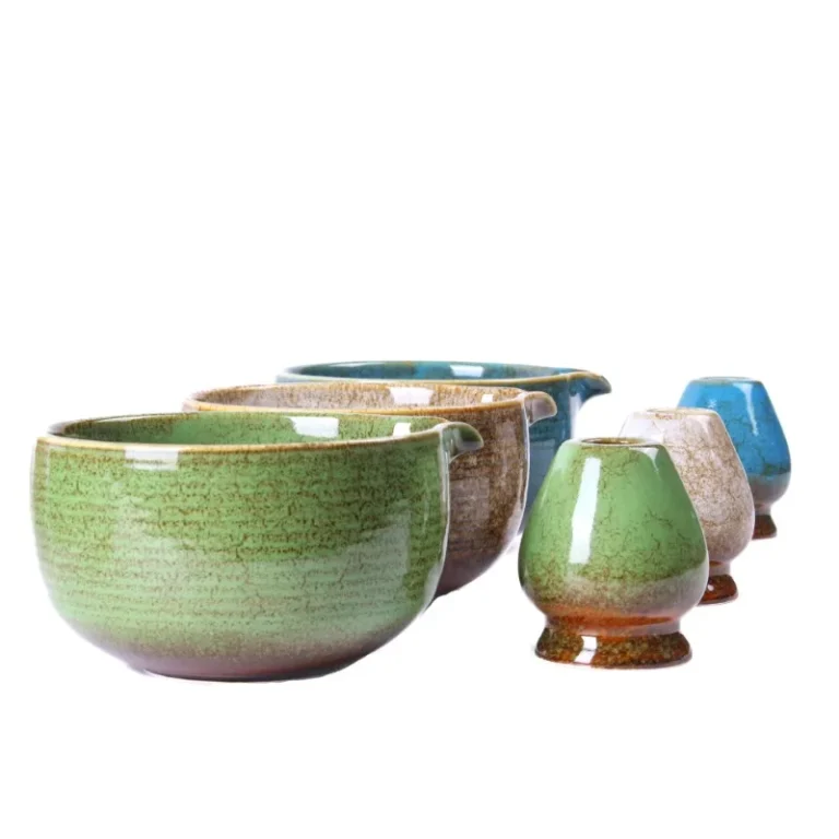 Ceramic Kiln-changed Matcha Bowl Tea Lid Tea Hat Two-piece Set of Song Dynasty Tea-making Instrument Kung Fu Matcha Tool - Image 2