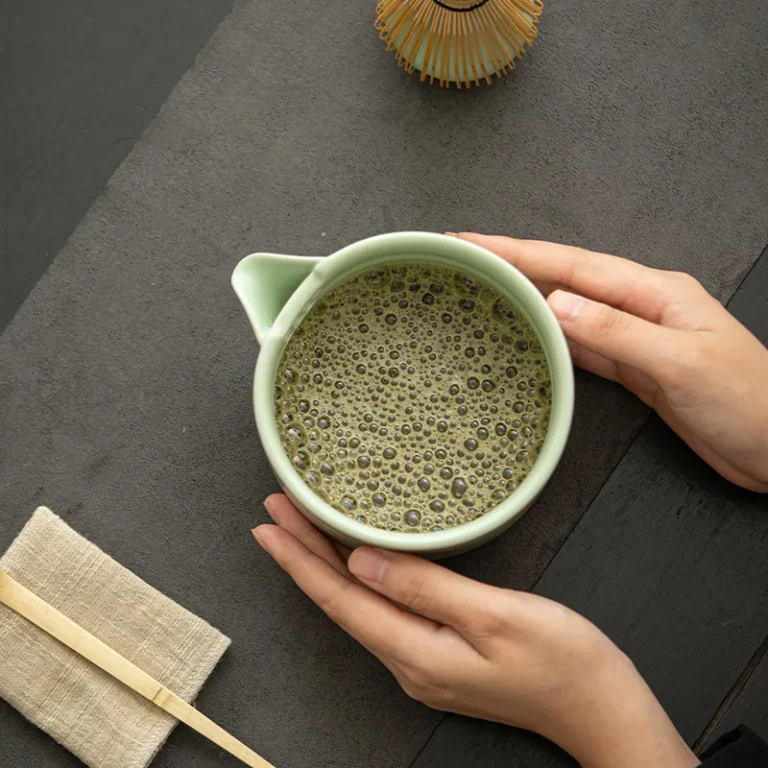 Japanese Matcha Tea Set 4 Piece Matcha Powder Kit Matcha Bowl Set Whisk AccessoriesHolder for Tea Lovers Tea-Making Tools - Image 5