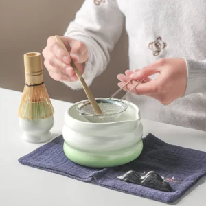 1/2/4/5/7PCS Japanese Matcha Set with Ceramic Bowl Bamboo Matcha Whisk and Tea Scoop for DIY Tea-making Tools Accessories