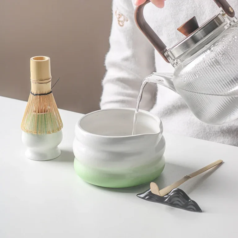 1/2/4/5/7PCS Japanese Matcha Set with Ceramic Bowl Bamboo Matcha Whisk and Tea Scoop for DIY Tea-making Tools Accessories - Image 2