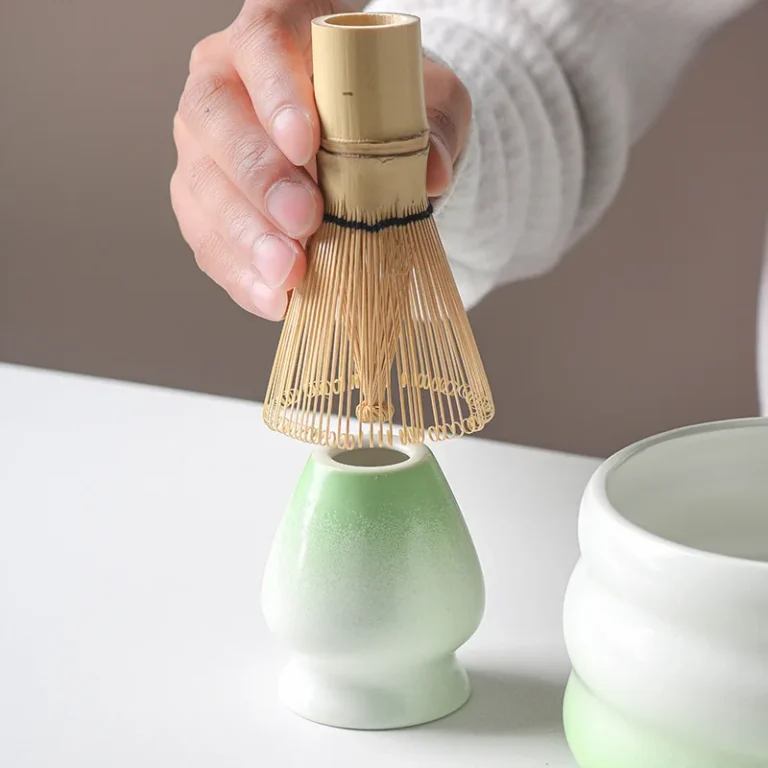 1/2/4/5/7PCS Japanese Matcha Set with Ceramic Bowl Bamboo Matcha Whisk and Tea Scoop for DIY Tea-making Tools Accessories - Image 3