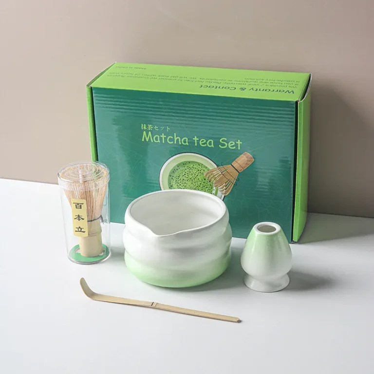 1/2/4/5/7PCS Japanese Matcha Set with Ceramic Bowl Bamboo Matcha Whisk and Tea Scoop for DIY Tea-making Tools Accessories - Image 4