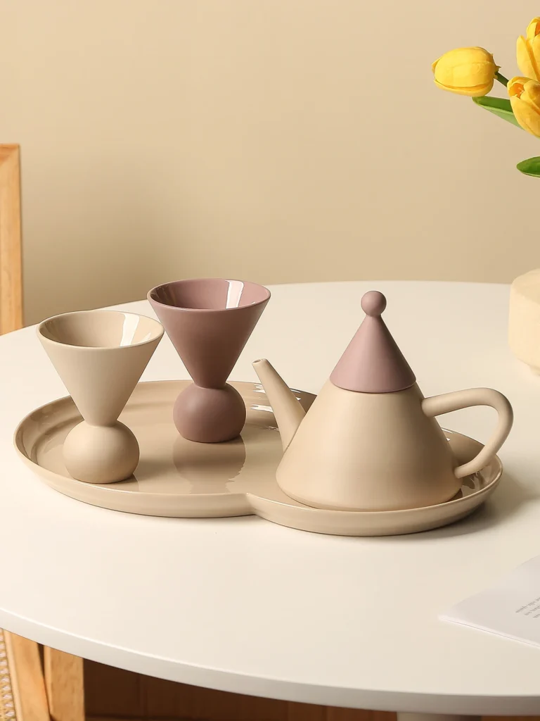 Ins Creative Ceramic Coffee Cup Set Home Water Cups Kettle Gift Box European Style Afternoon Teacup Sets Living Room Tableware
