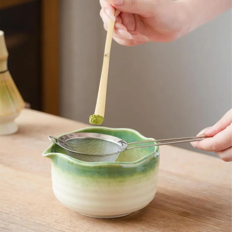 Matcha Whisk Set Tea Ceremony Kit Matcha Bowl with Matcha Whisk Set, Japanese Tea Set Includes Matcha Bowl with Spout - Image 2