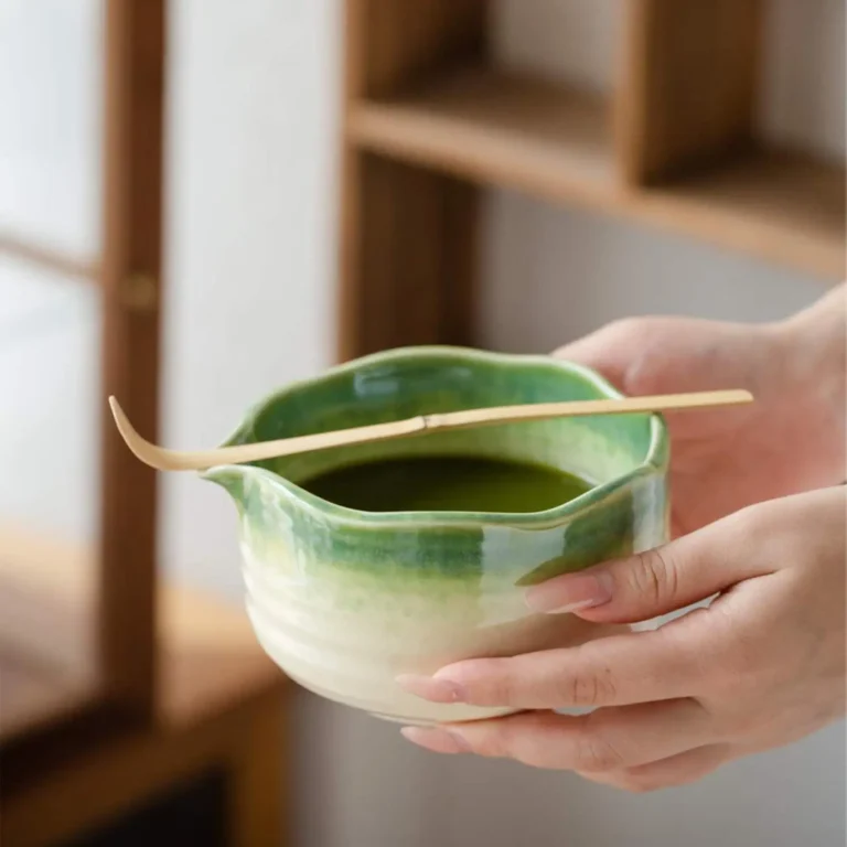 Matcha Whisk Set Tea Ceremony Kit Matcha Bowl with Matcha Whisk Set, Japanese Tea Set Includes Matcha Bowl with Spout - Image 4