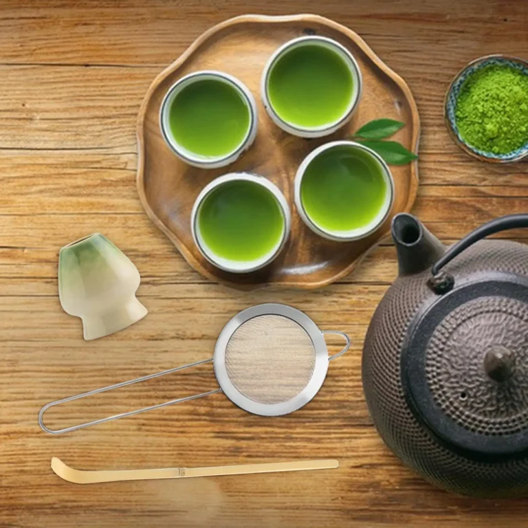 Matcha Whisk Set Tea Ceremony Kit Matcha Bowl with Matcha Whisk Set, Japanese Tea Set Includes Matcha Bowl with Spout - Image 5