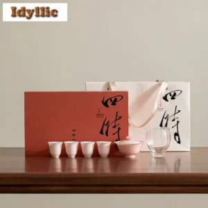 Relief Bamboo Tea Set Complete Set Handmade Tea Lid Set Gaiwan Tea Ceremony Set Teapot And Tea Cup Set Teaware Supplies Gift