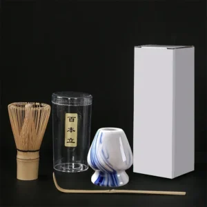 3pcs/set Tea Brush Matcha Stirring Brush  Stand Japanese  Ordering Tools 3pcs Tea Spoon Tea Brush Holder