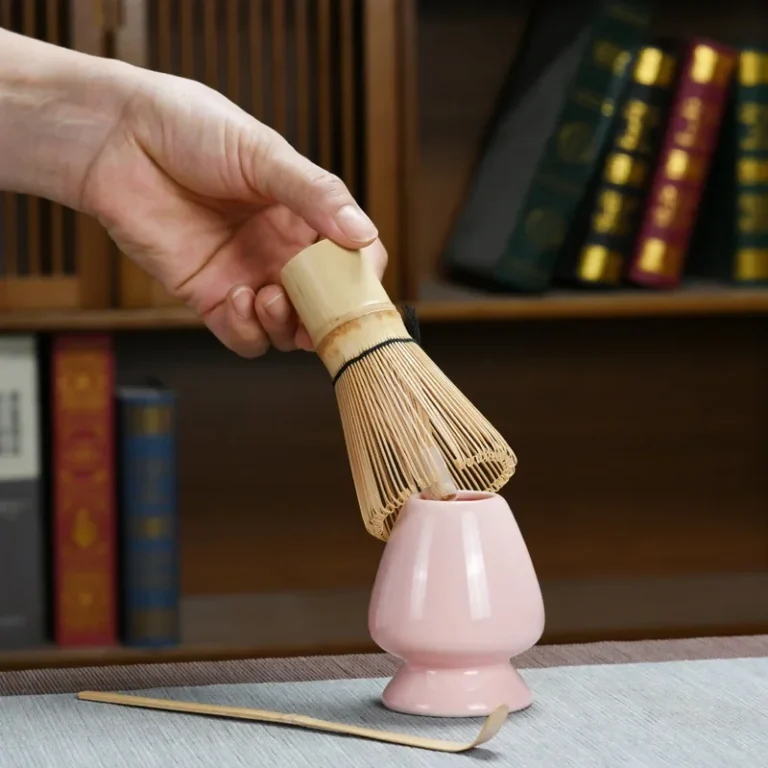 1-3Pcs Matcha Set Bamboo Whisk Teaspoon Ceramic Bowl Tranditional Tea Sets Home Tea-making Tools Accessories Birthday Gifts - Image 2